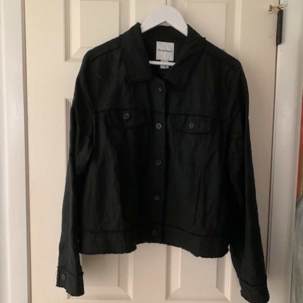 Tommy Bahama Two Palm Linen Raw Edge Jacket